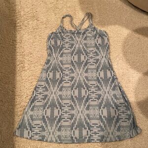 Title Nine Athletic dress, size XL, patterned light and darker blues